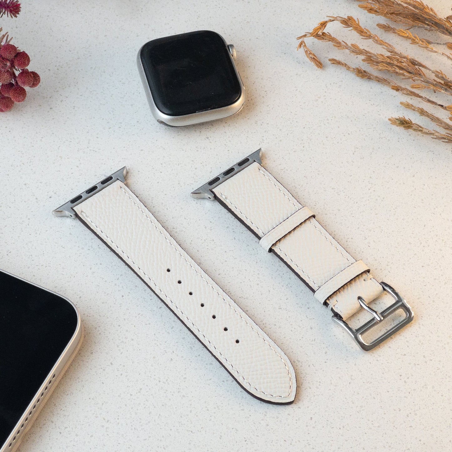 French Epsom Leather Strap - 38/40/41