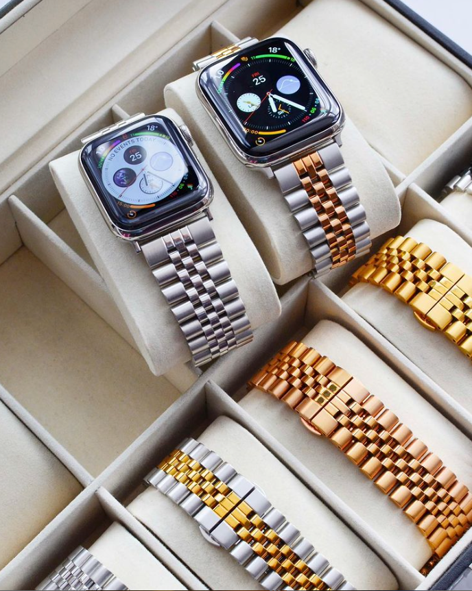 Luxury Stainless Steel Jubilee Bracelet for Apple Watch