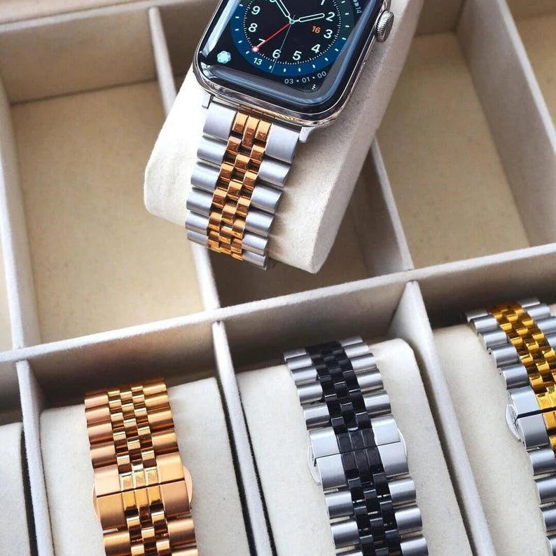 Luxury Stainless Steel Jubilee Bracelet for Apple Watch